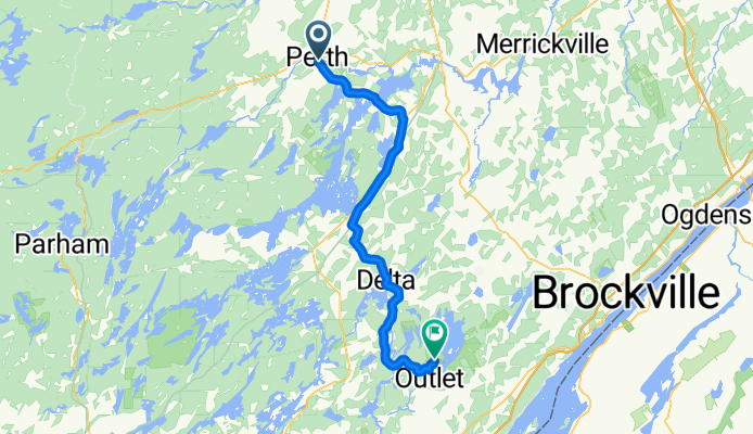 Day 7: Route from 139 Gore St E, Perth