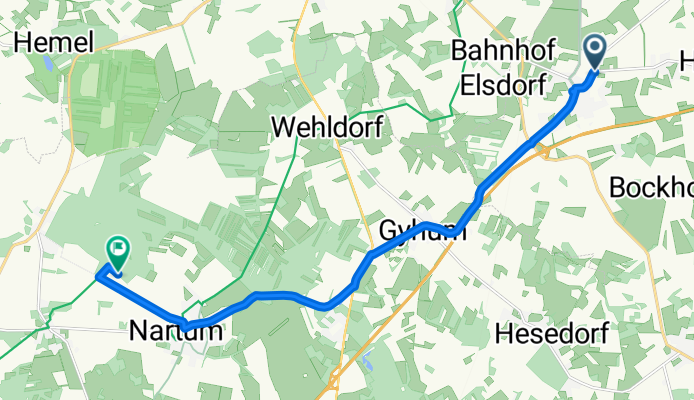 Itinéraire à partir de Mühlenstraße 18, Elsdorf