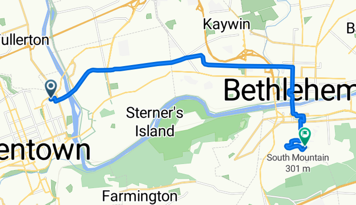 Ride to Lehigh Viewpoint