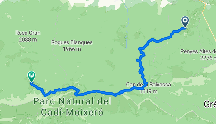 serrat de les esposes - Refugi prat d'aguilo