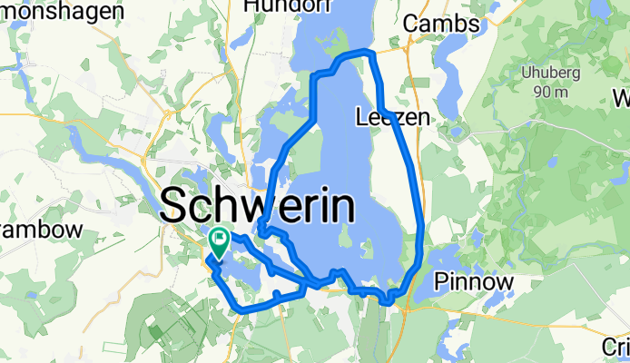 Route von Am Kaspelwerder 11, Schwerin