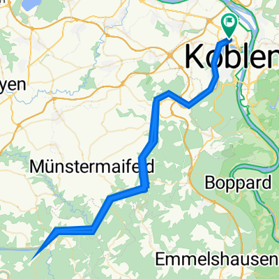 Giro Koblenz - RTF der Radtouristik-Freunde Koblenz e.V. - 75 km Strecke