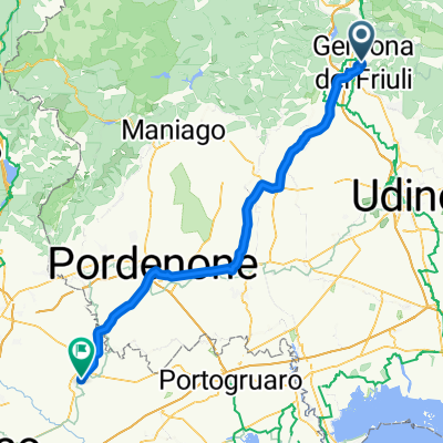 1991 - Kärnten - Rom - 2. Tag - Gemona del Friuli - Oderzo