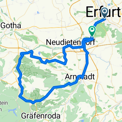 Erfurt-Jonastal-Ohrdruf-Wechmar-Erfurt