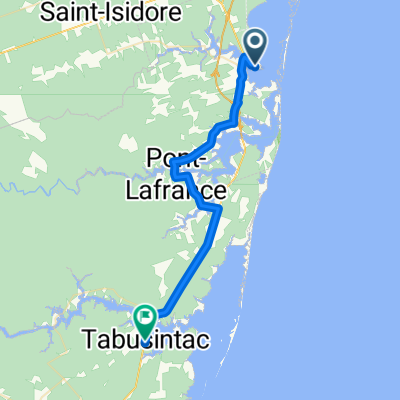 Rue de la Chapelle, Tracadie-Sheila to 4490 Route 11, Tabusintac