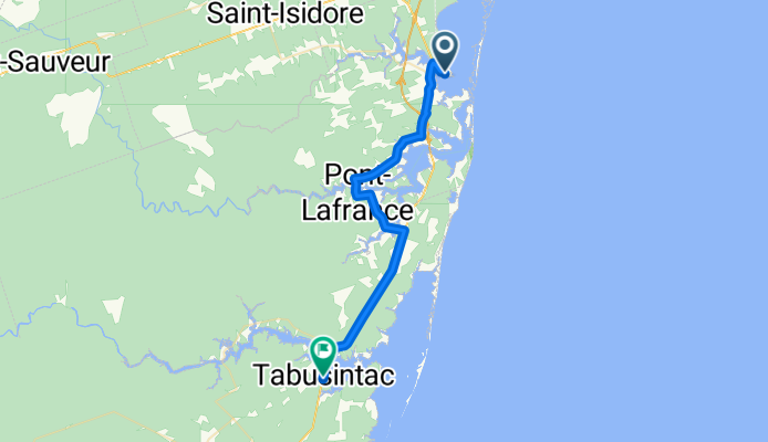 Rue de la Chapelle, Tracadie-Sheila to 4490 Route 11, Tabusintac