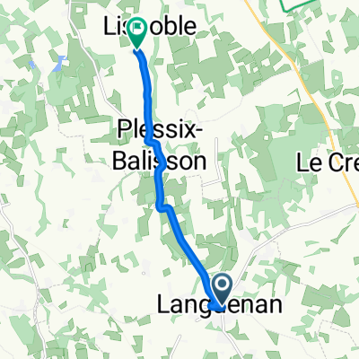 Itinéraire à partir de 3 Rue de la Prévoste, Languenan