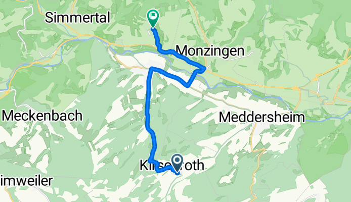 Bärweilerweg 14, Kirschroth nach Im Lindenflur 3, Weiler bei Monzingen