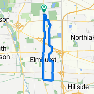 923 S York Rd, Bensenville to 907 S York Rd, Bensenville