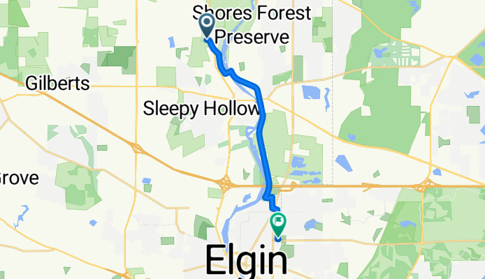 645 N Western Ave, Carpentersville to 529 Preston Ave, Elgin