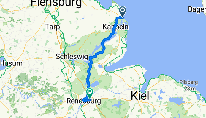 Route nach camping Kieler Straße, Schacht-Audorf