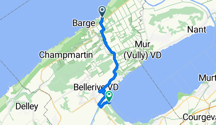 Route de Neuchâtel, Cudrefin nach Chemin de la Plage, Vully-les-Lacs