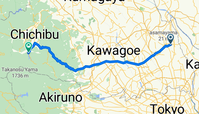 552-5, Hiro, Kasukabe to 県道73号, Chichibu