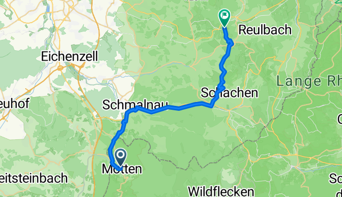 Lindenstraße 9, Motten nach Unnamed Road, Hilders