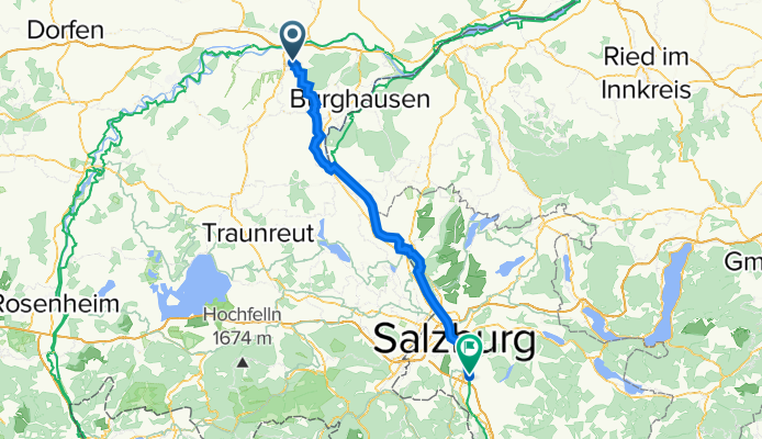 10. Etappe: Altötting - Salzburg-Elsbethen