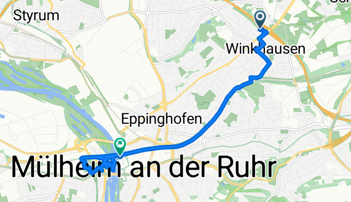 Im Beckerfelde 16, Mülheim an der Ruhr nach Bahnstraße 2, Mülheim an der Ruhr