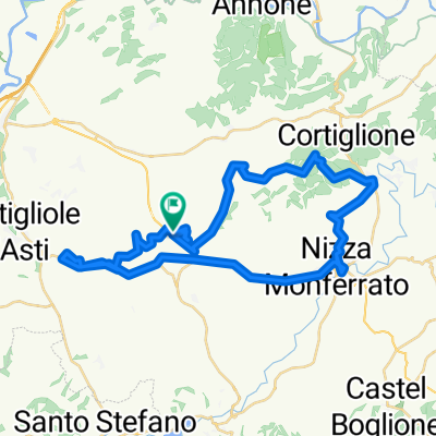 Da Strada Fornaci Stazione 56, Montegrosso D'asti a Strada Fornaci Stazione 56, Montegrosso D'asti