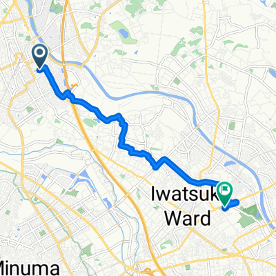 4丁目 5, 蓮田市 to 1丁目 1, さいたま市