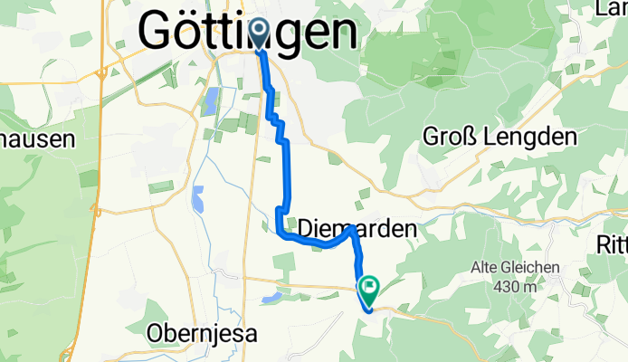 Göttingen - Diemarden (Gartetalradweg)
