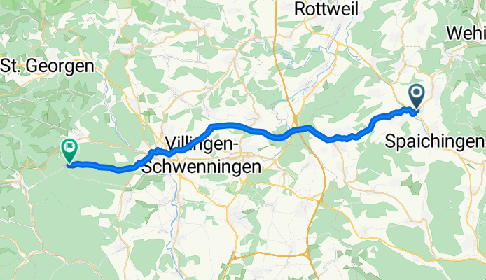 Denkinger Straße 14, Aldingen nach Neuhäusle 1, Unterkirnach