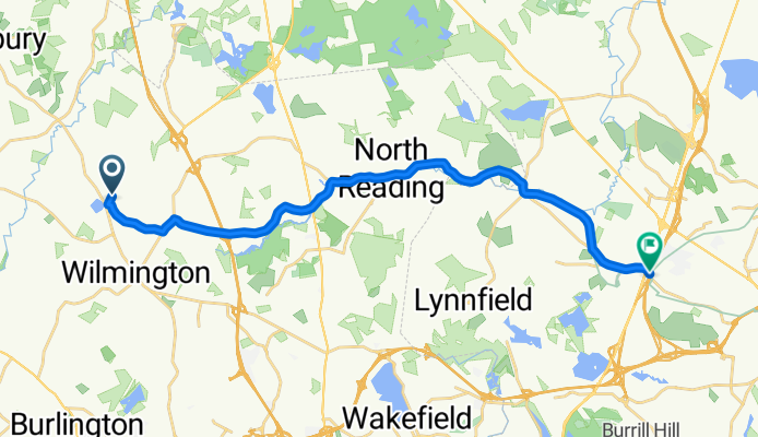 23 Faulkner Ave, Wilmington to 545 Lowell St, Peabody