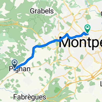De 15 Avenue Sainte-Cécile, Pignan à 32 Avenue Pierre d'Adhémar, Montpellier