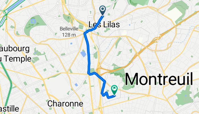 De 59 Boulevard Eugène Decros, Les Lilas à 77bis Rue Victor Hugo, Bagnolet