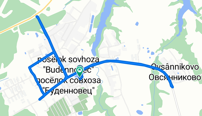 Parkovaya Ulitsa 4, Skhp Budennovets to Parkovaya Ulitsa 4, Skhp Budennovets