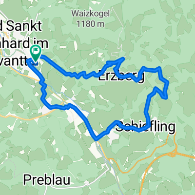 Birkenweg 415, Bad Sankt Leonhard im Lavanttal nach Birkenweg 416, Bad Sankt Leonhard im Lavanttal