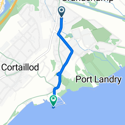 Itinéraire à partir de Route de l'Areuse 8, Cortaillod