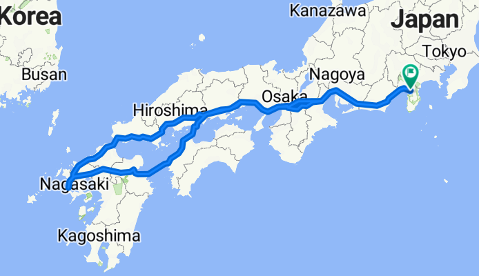 Numazu to Nagasaki and back! AK across Japan!