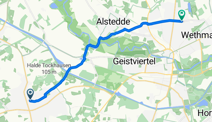 Karl-Marx-Straße 10, Lünen nach Wehrenboldstraße 33, Lünen