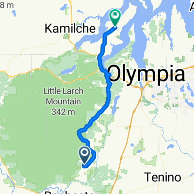 Route from Vue Street Southwest 14012, Olympia