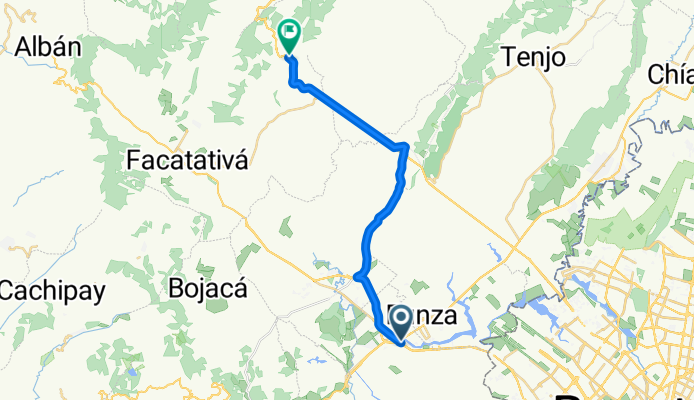 De Vía Principal Funza, Mosquera a Bogotá-La Vega