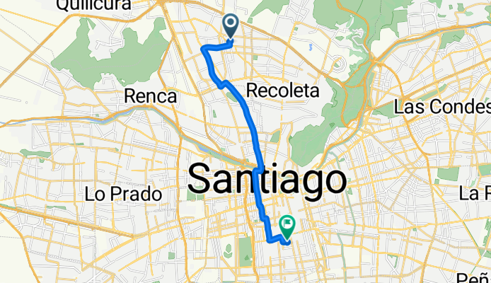 Ruta desde Jeanette 4265, Conchalí