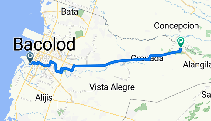 Lizares Street 10, Bacolod to Granada Alangilan Road, Bacolod