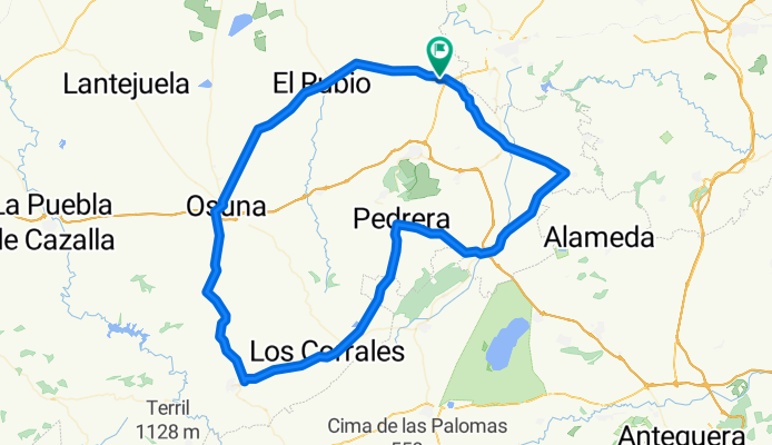 27. Herrera - El Rubio - Osuna - El Saucejo - Los Corrales - La Jara - Pedrera - La Ronda - Corcoya - Casariche - Herrera