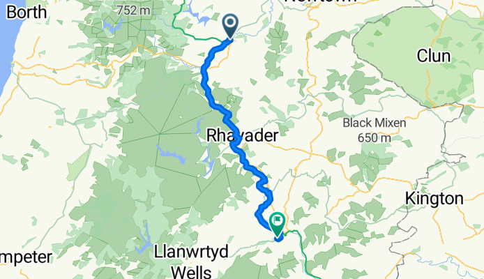 NCR8 Llanidloes to Builth Wells