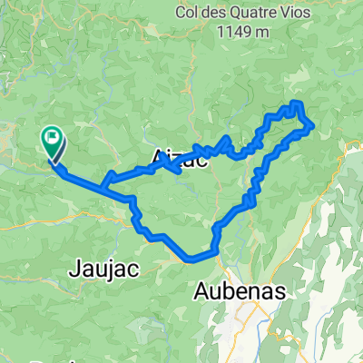 Montpezat/ col de Juvinas/ Antraigues/Col de la Fayolle Retour Vals les bains/ Chirols