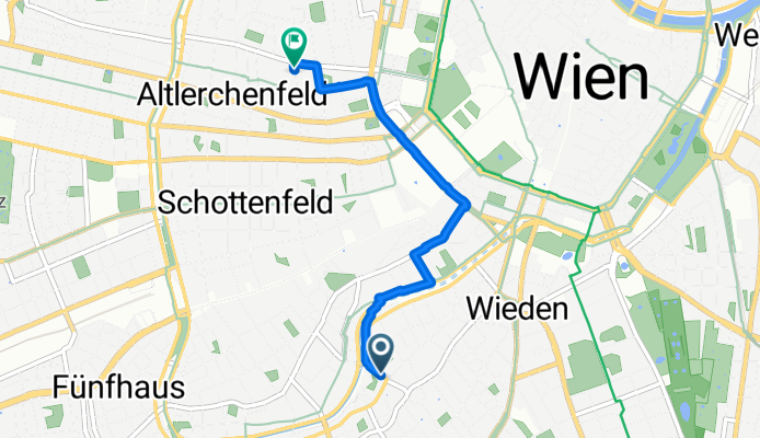 Pilgramgasse 18, Wien to Josefstädter Straße 37, Wien