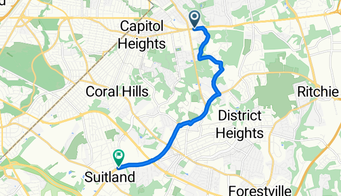 Maryland 214 6440, Seat Pleasant to Silver Hill Road 5010, Hillcrest Heights