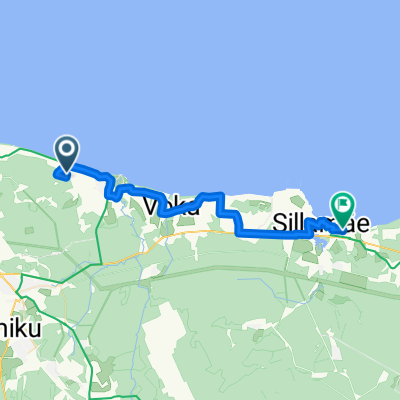 Маршрут в Viru puiestee, Силламяэ