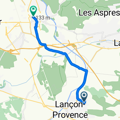 De 132 Rue des Tappes, Lançon-Provence à 1–205 Boulevard David, Salon-de-Provence