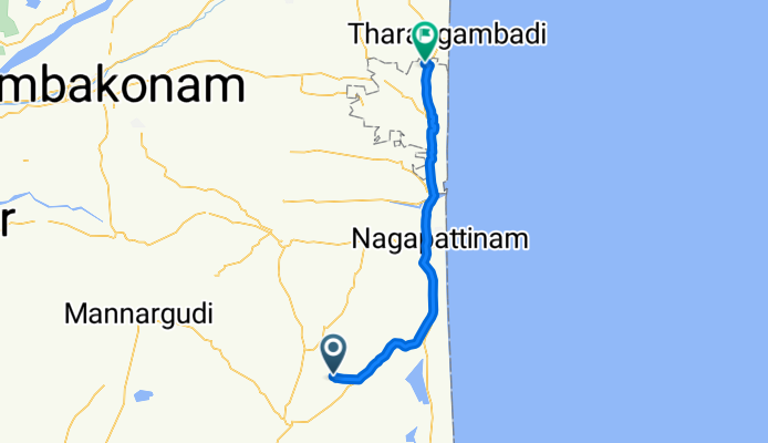Unnamed Road, Nathapalam to Unnamed Road, Poovam