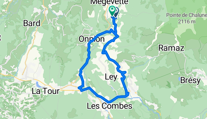 De 155 Route Saint-François Jacquard, Onnion à 160 Route de Sévillon, Onnion