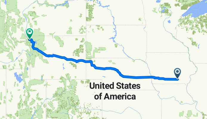 24302–24904 US-34, Albia to 415 Yellowstone Ave, West Yellowstone