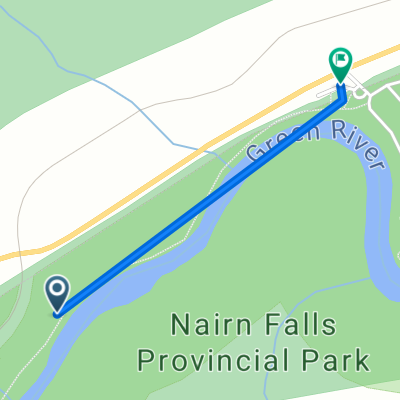 Route to Nairn Falls Park Rd, Pemberton