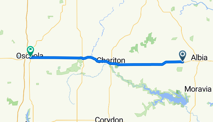6000–6060 US-34, Albia to 212 E McLane St, Osceola