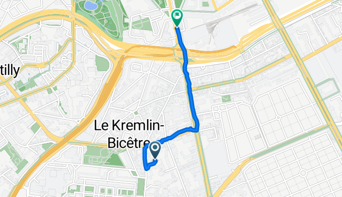 De 57 Rue du Général Leclerc, Le Kremlin-Bicêtre à 17 Avenue de la Porte d'Italie, Paris