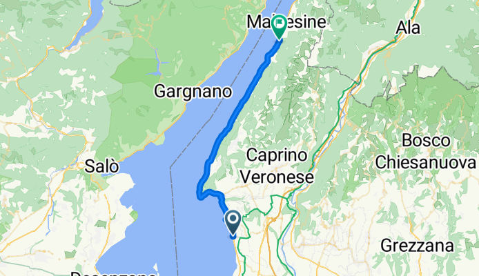 Via della Pieve 2, Bardolino nach Via Val di Sogno 12, Malcesine